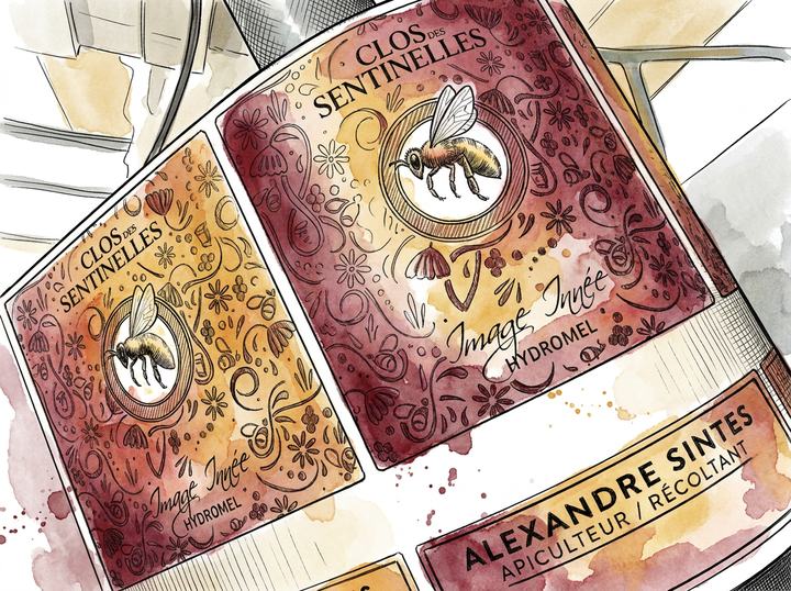 Les étiquettes du domaine — aquarelle